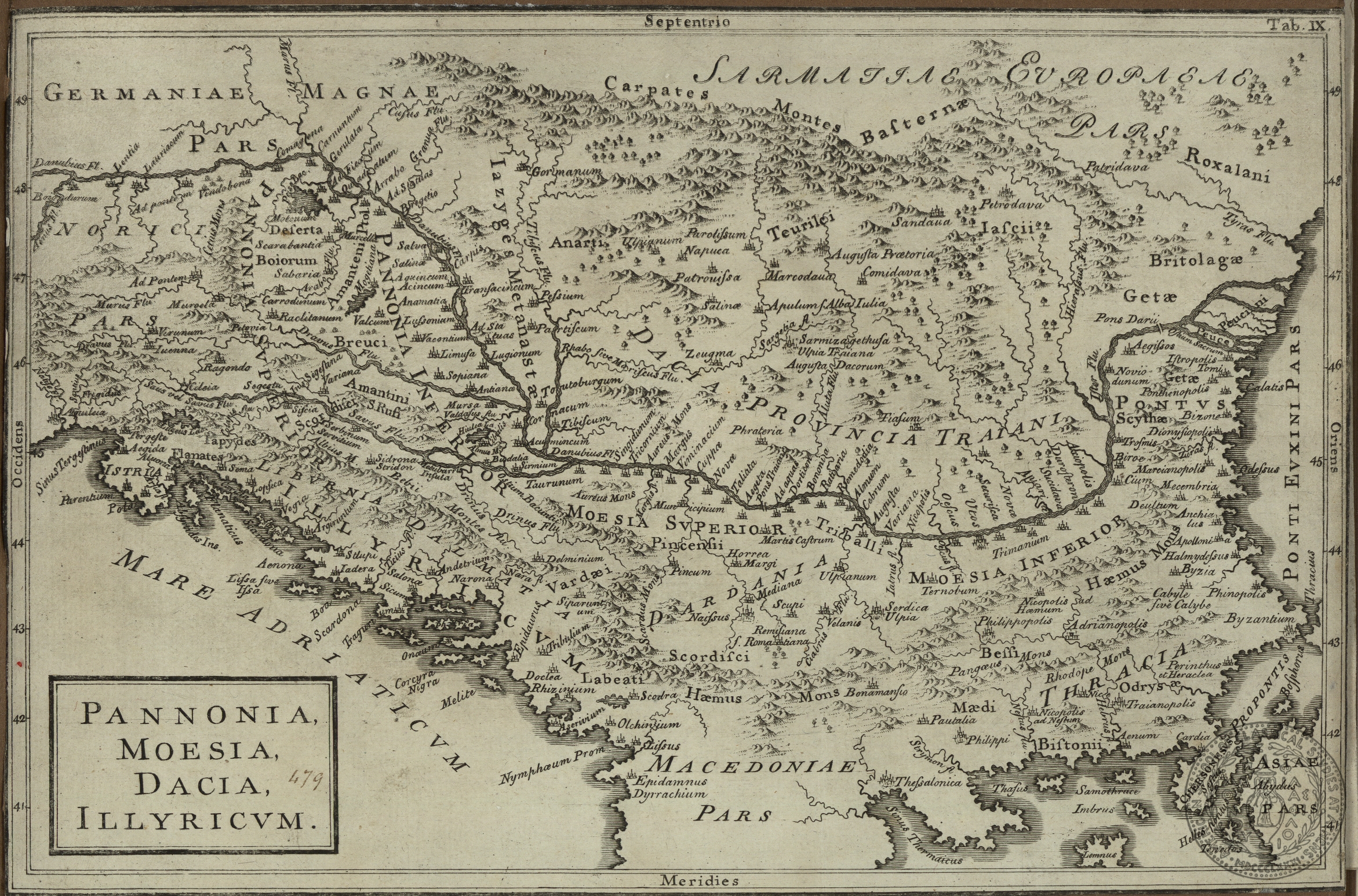 Pannonia, Moesia, Dacia, Illyricum.